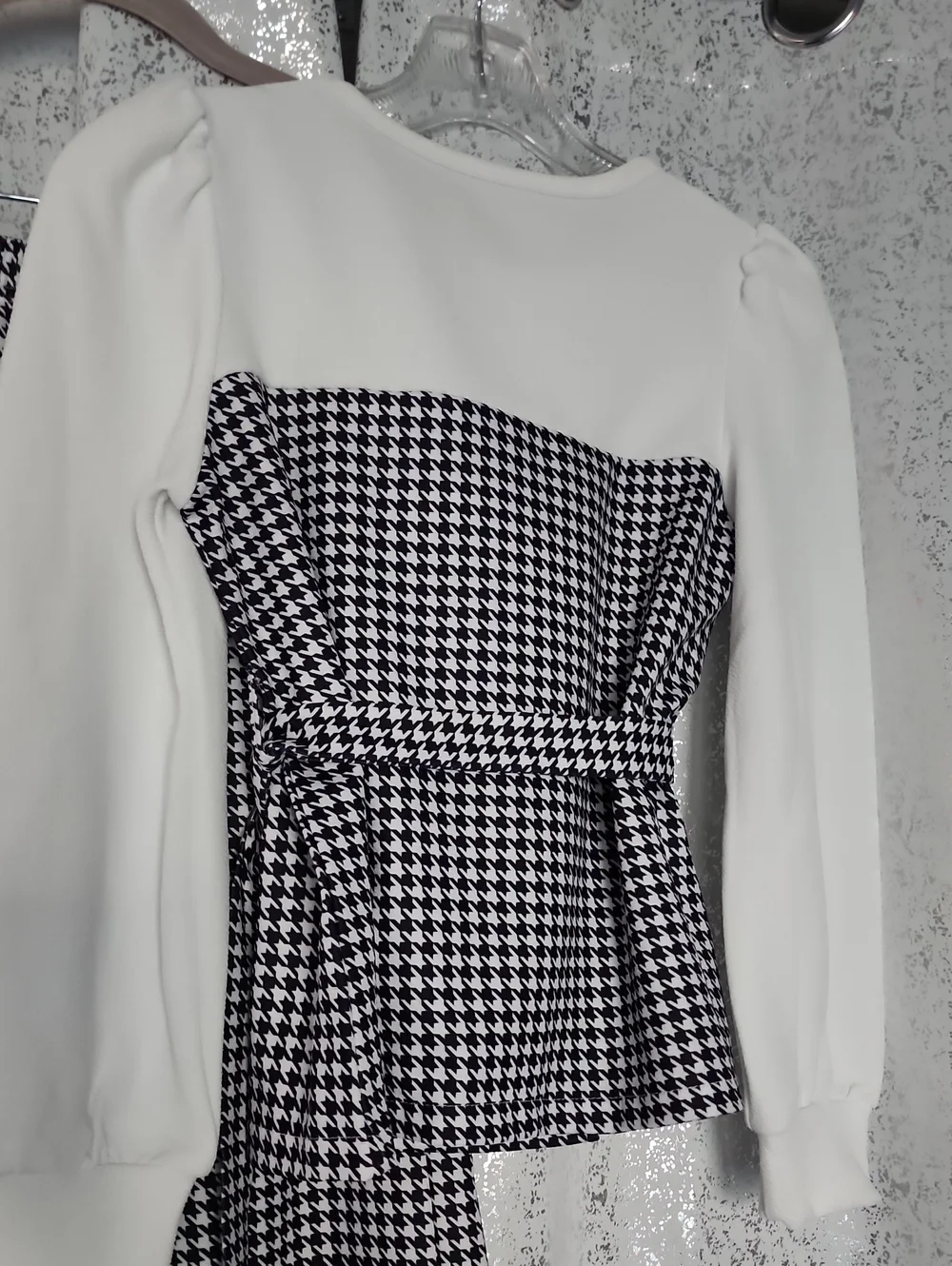 Houndstooth Two-Piece Pant Set 🤍🖤